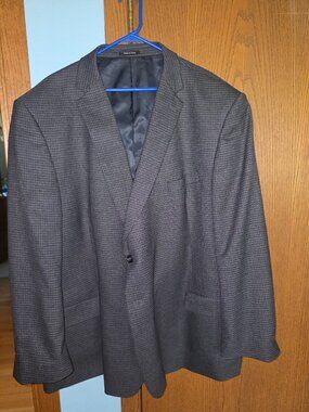 Proto Umo Sport Coat/Blazer 56R Black and Grey